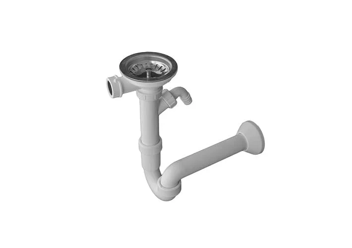 10 SIPHON FOR KIT.SINKS/SINGLE/fi 90