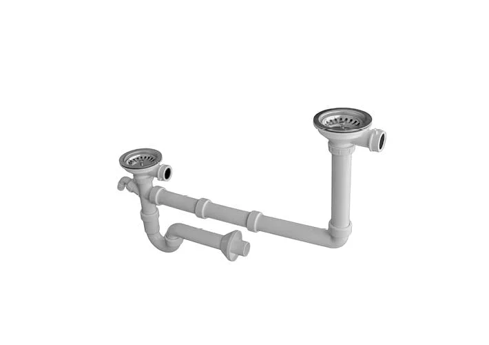 11 SIPHON FOR KIT.SINKS/DOUBLE/fi 90